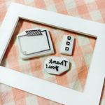 ３点セット★マスキングテープのメモ枠はんこ