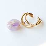 ラベンダーアメジストのイヤーカフ/天然石/紫/パープル