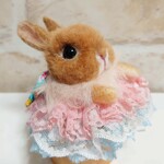 NO.2 ゆめかわ☆彡おめかしうさぎ☆茶オレンジネザーランドドワーフオレンジ立耳