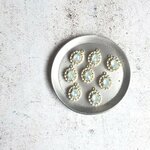 (2個)ビーズ　ビジュー ドロップ　メタルチャーム　／　メタル　チャーム　アクセサリーパーツ　チャーム　ビーズ　ハンドメイドパーツ　アクセサリーパーツ　プラスチックパーツ【0-BIB-698】