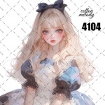original sticker « no.4104 »     //     人物ステッカー オリジナルステッカー オリジナル人物ステッカー ステッカー cotton melody 