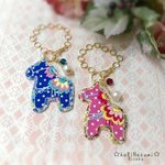 北欧☆馬の刺繍バックチャーム
