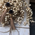  vintage button（ＢＫ）×　suede tassel（ＢＥ） 　