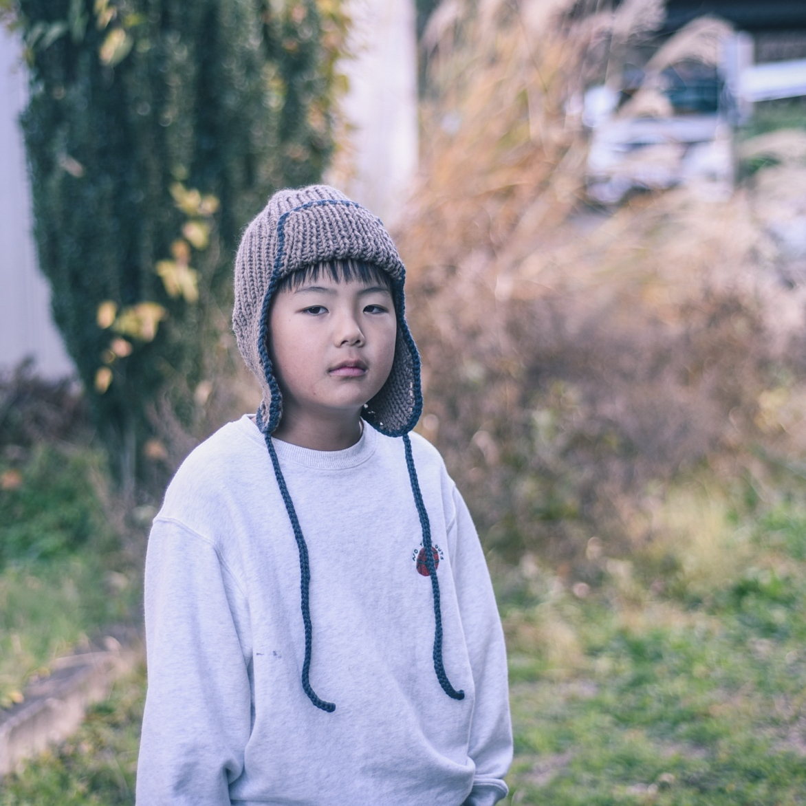 マフラー 男女兼用 ピンク メンズ レディース ニット 手編み