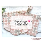 ⋆⸜💖️⸝‍⋆Happy  bag⋆⸜💖️⸝‍⋆ ハッピーバッグ2025 福袋🌈プチギフトにも❣️送料無料𖤣𖥧𖥣｡Happybagｰ①【春色巾着セット♡ピンク】
