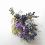 リンドウと紫陽花のスワッグ