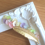 羽紫陽花バレッタ