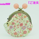 「mikorikako様のご注文品」☆気持ち華やぐがま口ポーチ☆（小）（口金8.5センチ）（花柄♡）