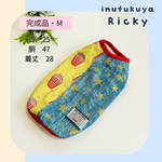【完成品】M　デニムスター×ポップコーン　カジュアルタンクトップ