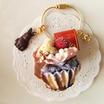 とろけるチョコレートバナナカップケーキキーリング