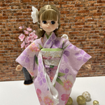 リカちゃん　振袖　桜