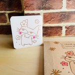 インパクト大！大きなはんこ　お花畑でふわっふわっ　消しゴムはんこ（N119)