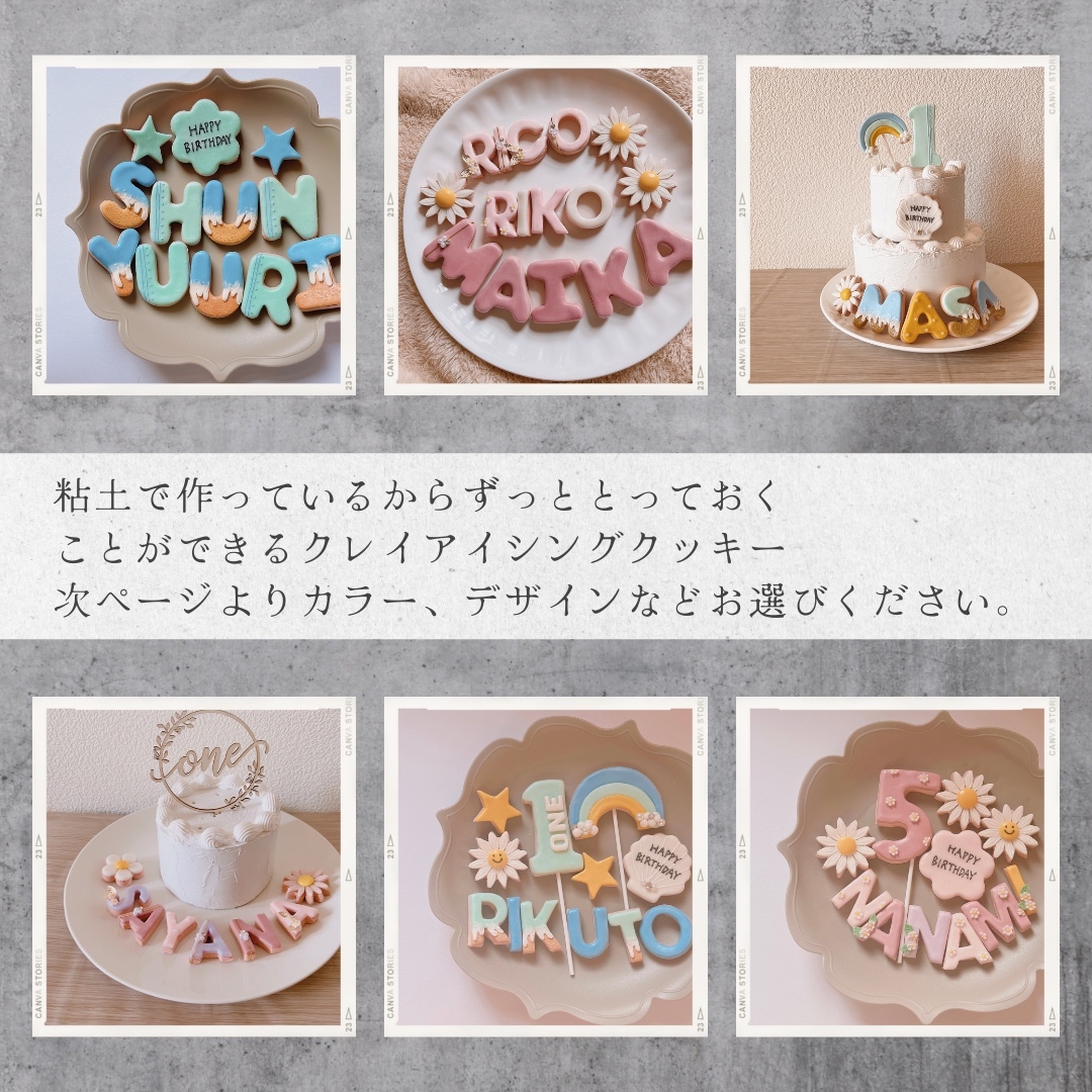 ハンドメイド☆オーダーページ　アイシングクッキー 風ケーキトッパー　推しケーキ ハンドメイド☆オーダーページ アイシングクッキー 風ケーキ