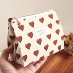 化粧ポーチ　テントポーチ　小物入れ　ハンドブックプリント