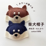 選べるカラーの柴犬帽子　■ 新生児 / ニューボーンフォト　/ ワンコ帽子 / 兄弟お揃い