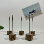 メモスタンド　5本セット　MC04006　メモクリップ　フォトスタンド　カードスタンド　流木インテリア　流木オブジェ　ナチュラル　素朴