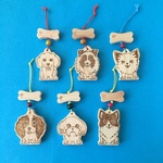 【大幅値下げ】犬の木製キーホルダーA　17犬種/6