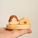 選べる！ちょこんと小さな節分飾り　木製季節飾り・置物　国産無垢材使用＊受注制作