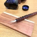 赤茶色のココボロのつけペン