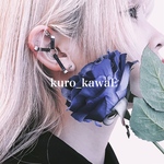 ハーネスピアス / イヤリング 病みかわいい 軟骨 フェイクピアス パンク ノンホール サージカルステンレス メンヘラ ゴシック 地雷 地雷系 チェーン 14G リングピアス メンズ 片耳