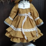 be my baby cherry  ちゃんサイズ　『黄昏のEtoile』ワンピースset▪マスタード