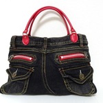 本物デニムbag 【ブラック】