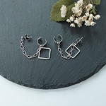 【定価￥1980→特別価格￥1600!】34.飾りチェーンイヤーカフ×ピアス【アレルギー対応・イヤリングあり】女子 カジュアル シンプル スタイリッシュ モダン プチプラ