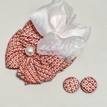 七五三　髪飾り　ヘッドドレス　アンティーク　レトロモダン　個性的　イヤリング