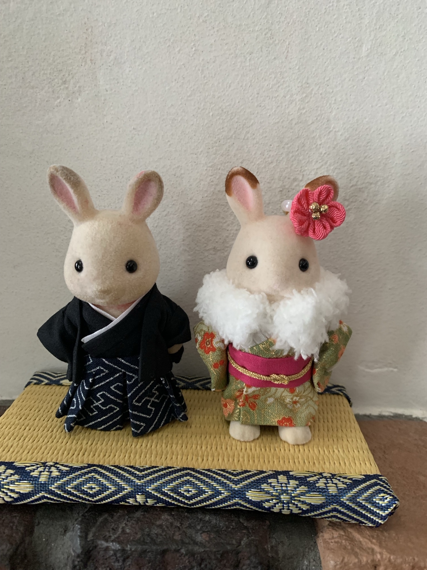 シルバニア お父さんお母さん 着物 和服 和風 和小物 結婚式