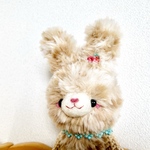 キャメル色ファーのうさぎさん