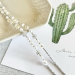 お花ビーズ　メガネチェーン　メガネストラップ　グラスホルダー　グラスコード　ビーズチェーン　ブレスレット