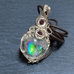 天然石☆アイリスクォーツ☆虹入り水晶🌈レインボー水晶スフィア