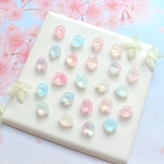 オリジナル新作★桜　ネモフィラ　花びらのパーツ　アセテート　ピンク×ブルー×ホワイトグラデーション