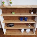 シンプルシャビーなコレクションラック