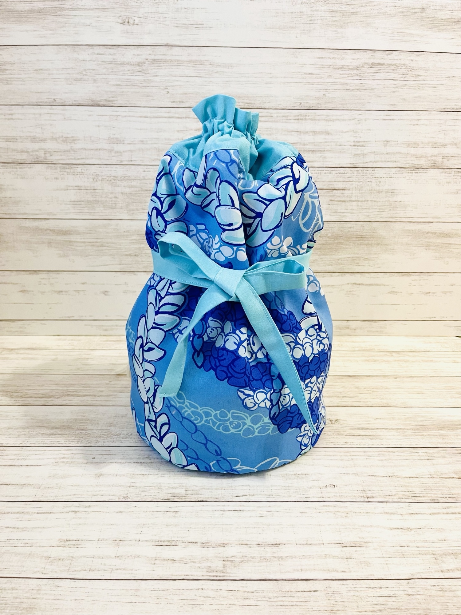 ウリウリケース バッグ ブルーグラデーション×モンステラ