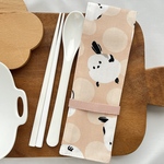 カトラリーケース 【シマエナガ×ピンク】