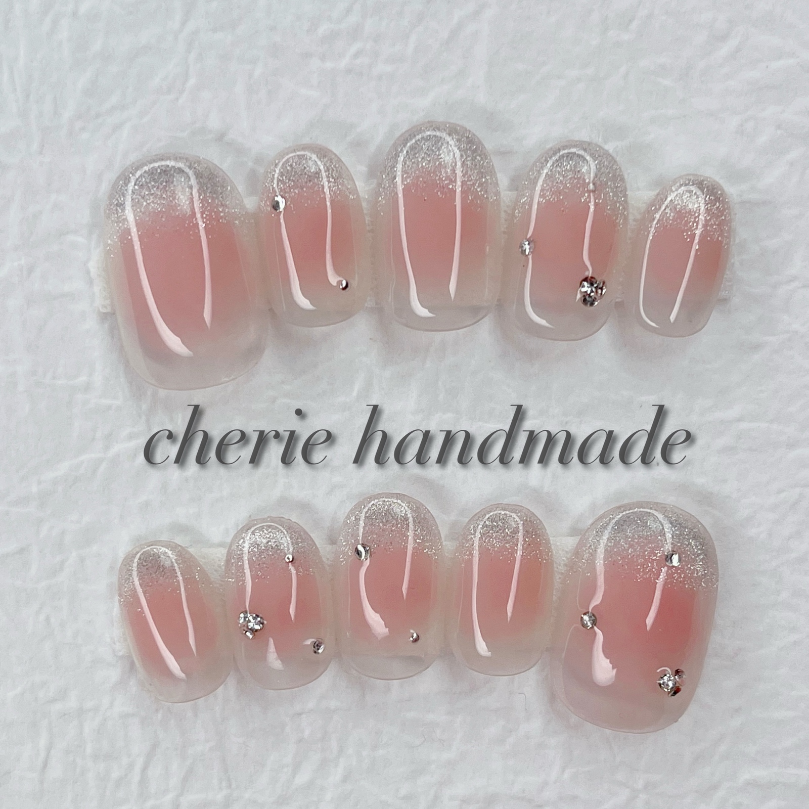 ✨ワンホン✨ マグネット ヌーディー チークネイル 網紅 - cherie 
