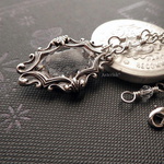 スワロフスキー 18×13mm オーバル＊ペンダント ネックレス（AS）
