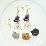 選べるカワイイ愛猫ピアス。ハロウィン。