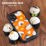 名前が入る！スマホケース iphoneケース・耐衝撃グリップケース（おにぎりlove）