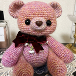 ピンクのテディベア