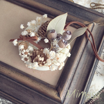 ◯香りの選べる◯小さなリースのワックスサシェ＊アンティーク風