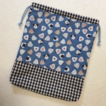 おにぎり柄　体操服入れ　お着替え袋　巾着