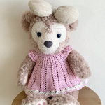 シェリーメイコスチューム🧸手編みワンピース pink ぬいぐるみ服　着せ替え服