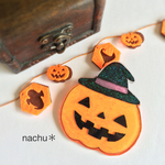 ハロウィン◆おばけカボチャのブローチ