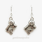 ドライヤー＆シザー◇ピアス【イヤリング等変更可】