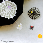 【I my meのハロウィンフェア】スワロ ✴︎.° ぴょんぴょんスパイダーイヤーカフ/ブローチ 蓄光
