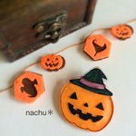 ハロウィン◆おばけカボチャのブローチ