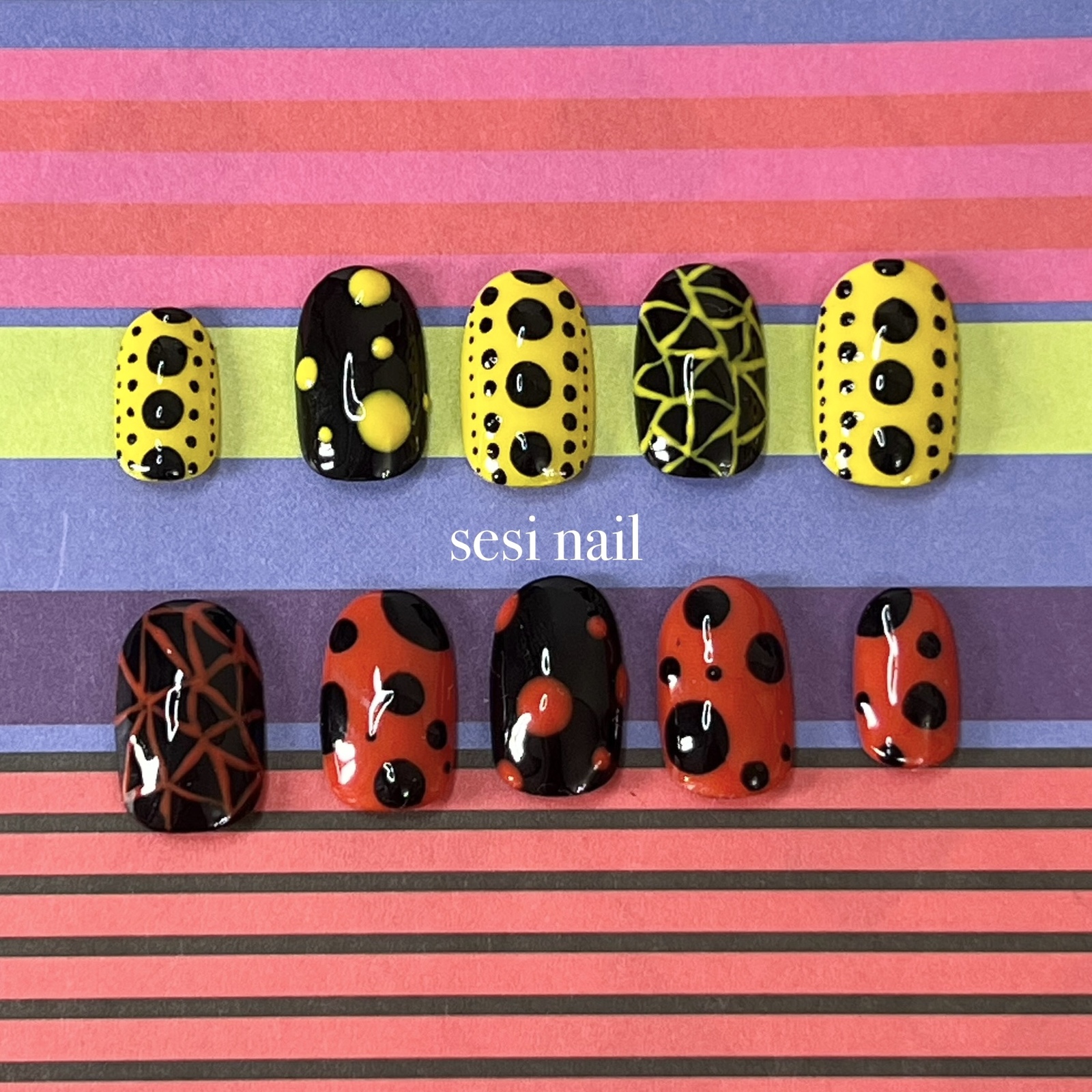 のぞみページ ネイルチップ ネイルチップ ピカソ A3 - sesi nail | minne byGMOペパボ 国内最大級
