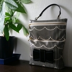 ☆再3販☆おしりふき&おむつポーチ♡一体型（フリルストライプ）